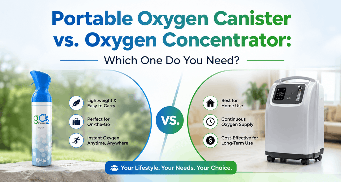 Portable Oxygen Canister vs. Oxygen Concentrator: Which One Do You Need?