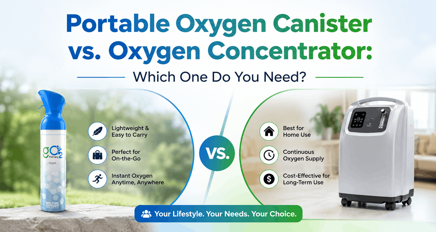 Portable Oxygen Canister vs. Oxygen Concentrator: Which One Do You Need?