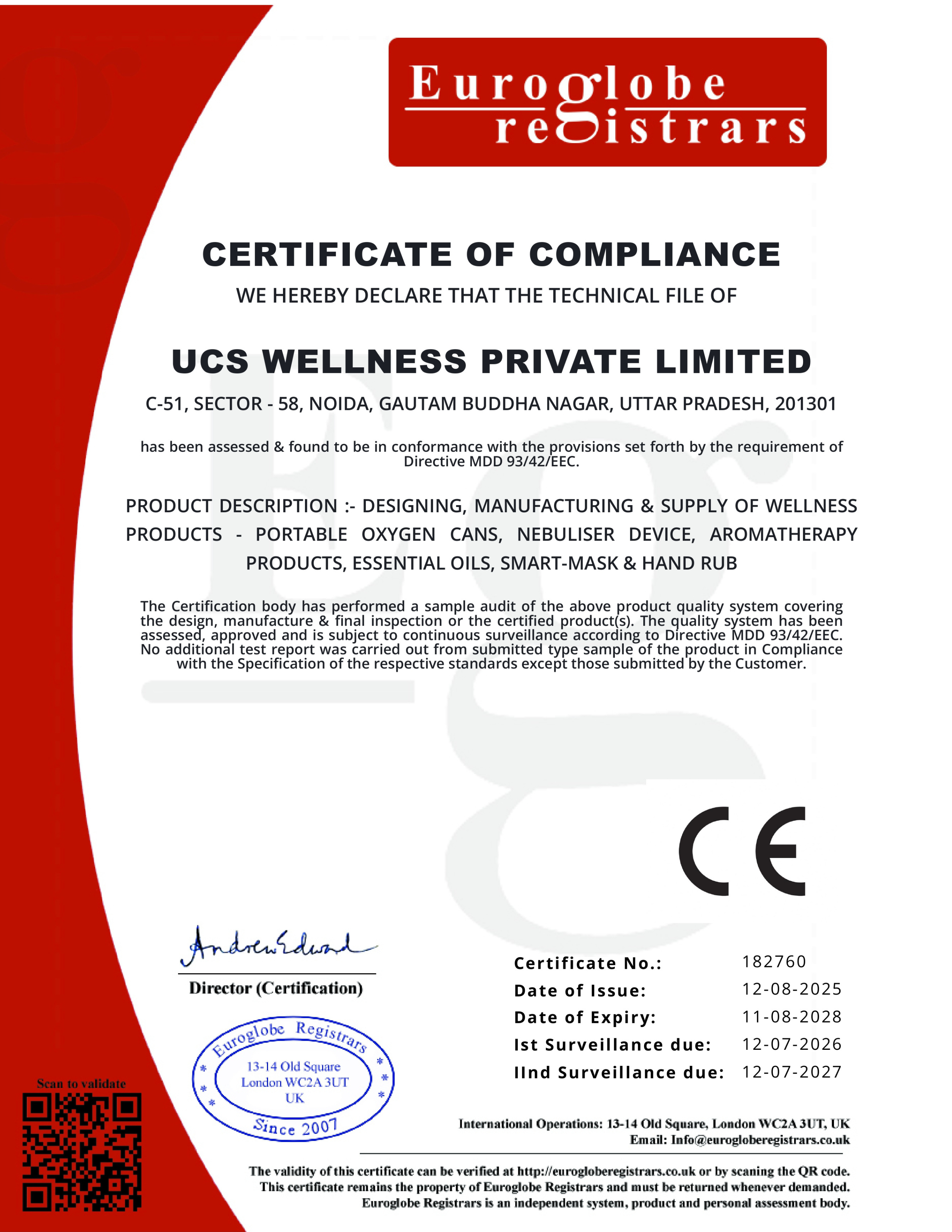 gO2Therapy CE marked certificate