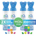 gO2Therapy - Up to 1800 Inhalations (4 Pack), Natural + 8 Fragrances, 12L Portable Oxygen Canister