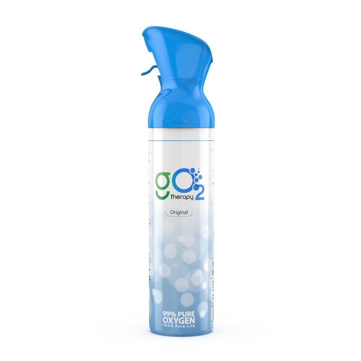 gO2Therapy - Up to 450 Inhalations, Natural 12L Portable Oxygen Canister