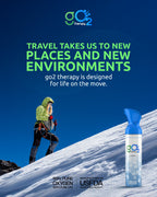 gO2Therapy - Up to 450 Inhalations, Natural 12L Portable Oxygen Canister
